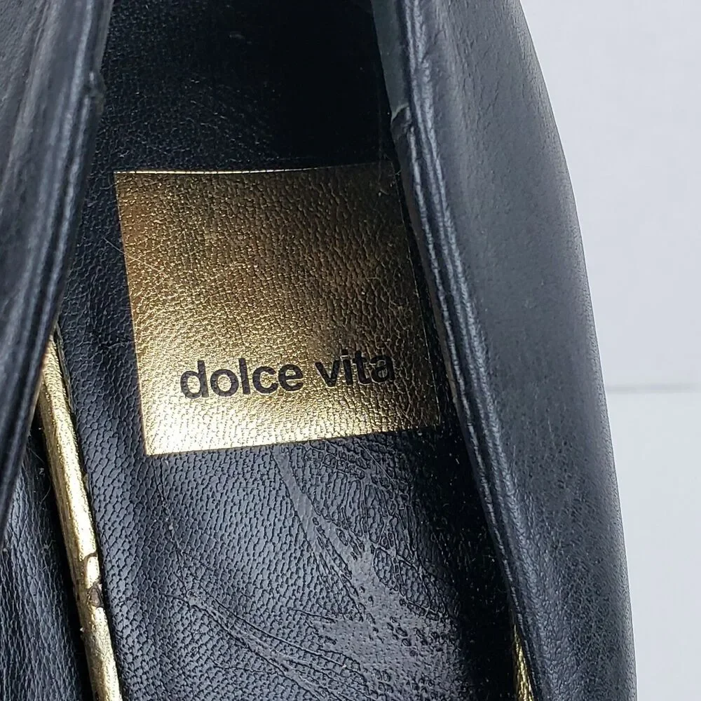 Dolce Vita Vero Cucio Black Pumps Women’s Size 8 – High Heel Slip‑On Dress Shoe